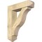 Ekena Millwork Funston Arts and Crafts Rough Sawn Bracket w/ Offset Brace, Douglas Fir, 8"W x 32"D x 38"H BKT0806X32X38FST03RDF - alternate 1